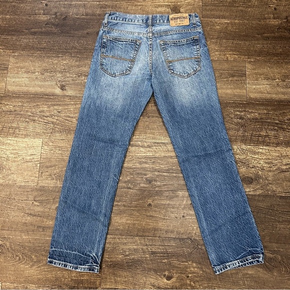Aeropostale Men's Essex Straight Leg Blue Jeans 28/30 - Picture 3 of 5
